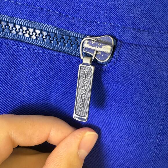 Vintage Obermeyer Skiwear blue wool blend gorpcore snow pants womens Medium - Picture 3 of 11